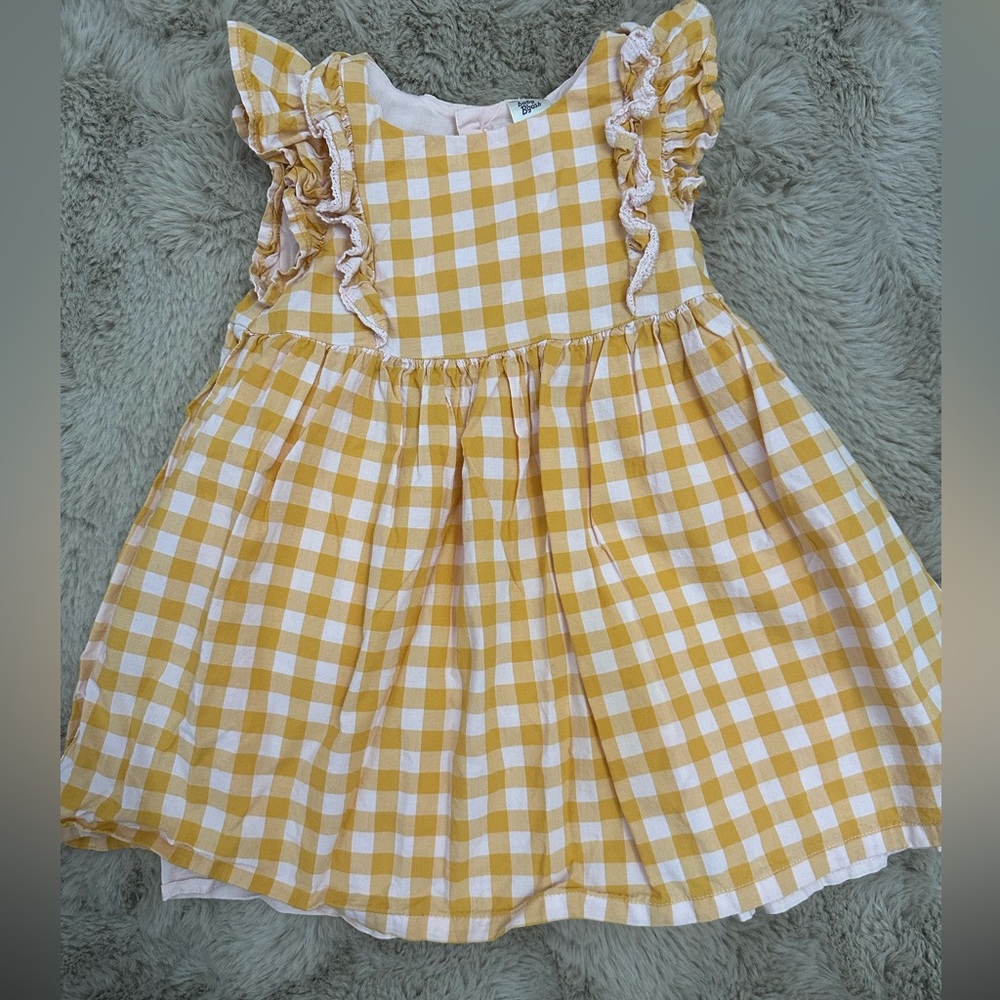 Yellow summer toddler dress 24 months